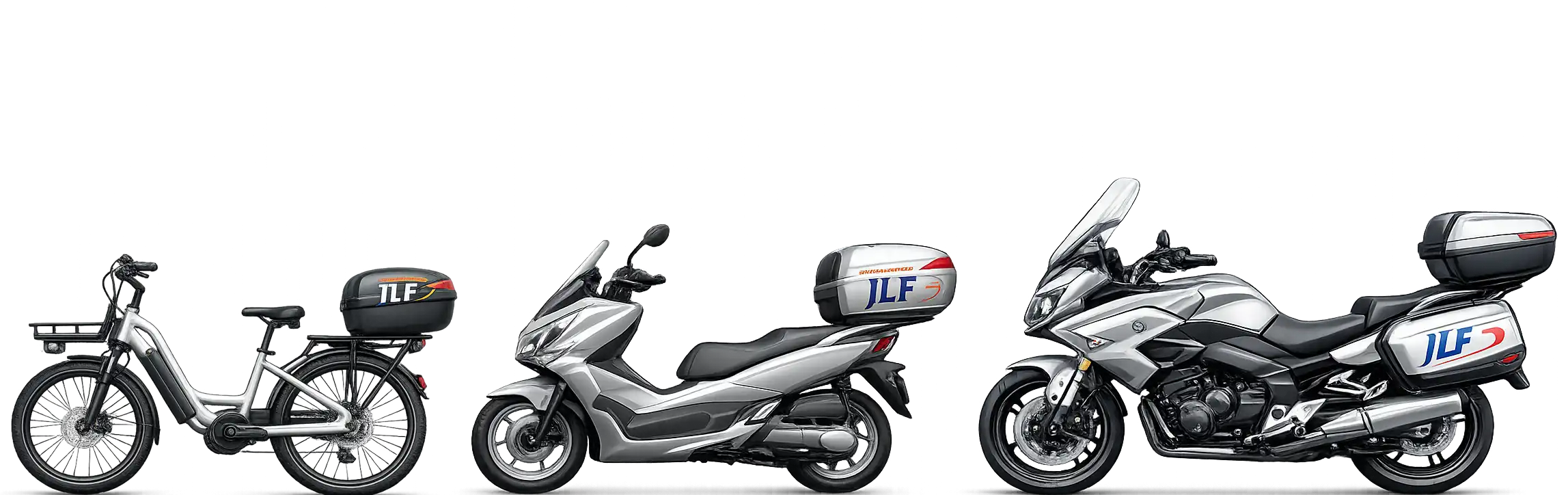 Deux-roues AS TRANSPORTS JLF pour les livraisons en région parisienne