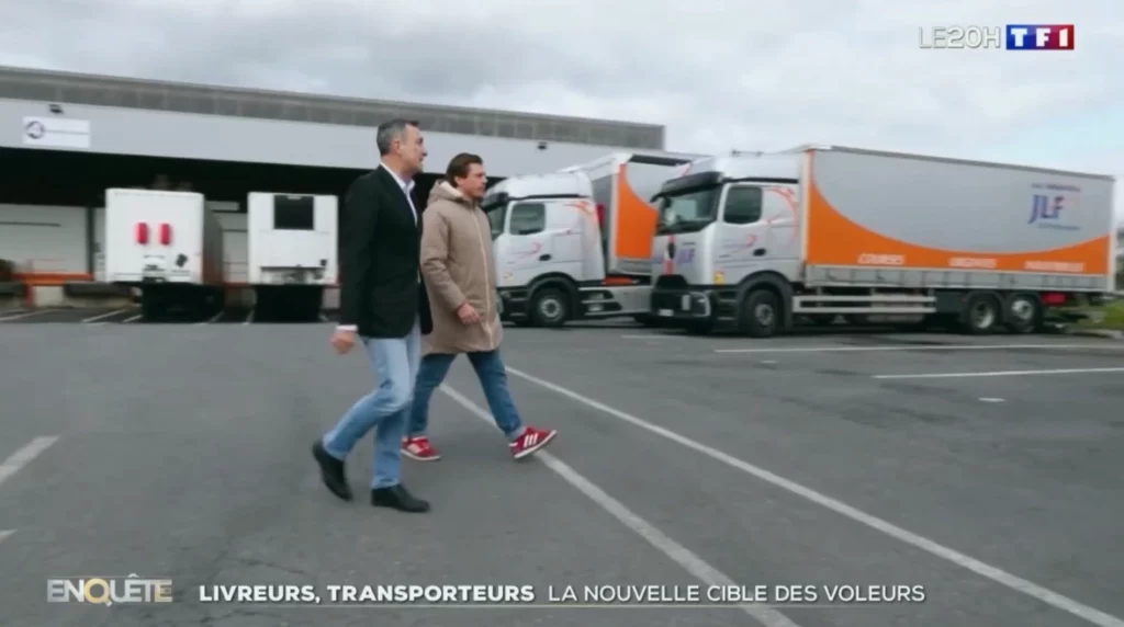 Vols de marchandises : même avec la vidéosurveillance, les pauses obligatoires des chauffeurs restent un angle mort… Comment y remédier ? Notre passage sur TF1